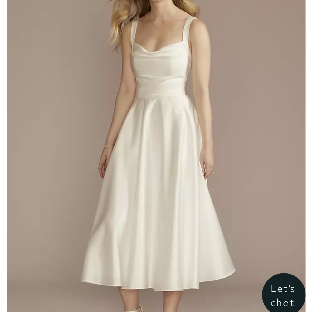 Bridal White Midi Dress